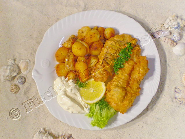 pangasius fisch mit bratkartoffeln und karrotten