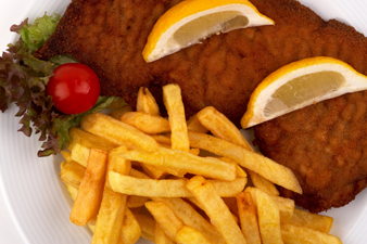 schnitzel pommes frites
